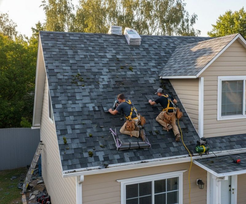 Our team working on Roofing Service projects in Epping, NH
