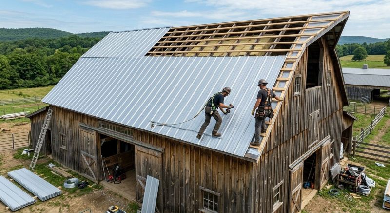 Barn Roof Construction in Epping, NH