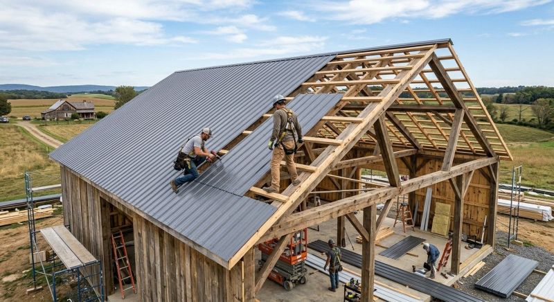 Barn Roof Construction in Epping, NH