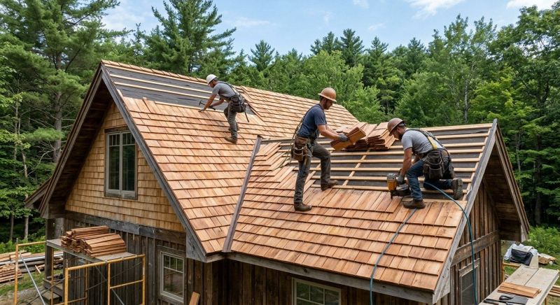 Cedar Roof Installation in Manchester, NH