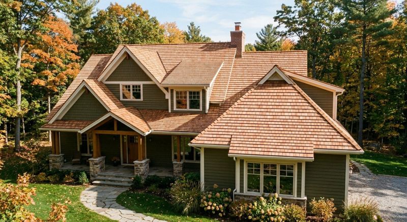 Cedar Roof Installation in North Hampton, NH