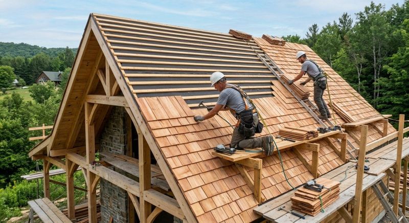 Cedar Roof Installation in Portsmouth, NH