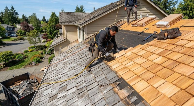 Cedar Roof Replacement in Danville, NH