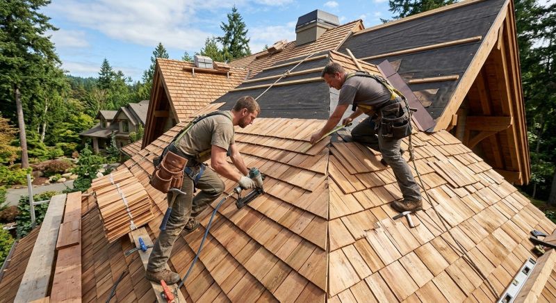 Cedar Shake Roof Construction in Epsom, NH