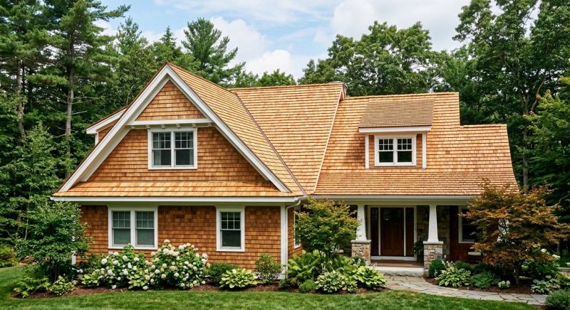 Cedar Shake Roof Construction in Hampstead, NH