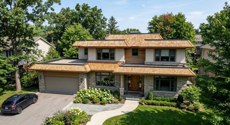 Cedar Shake Roof Construction in Raymond, NH