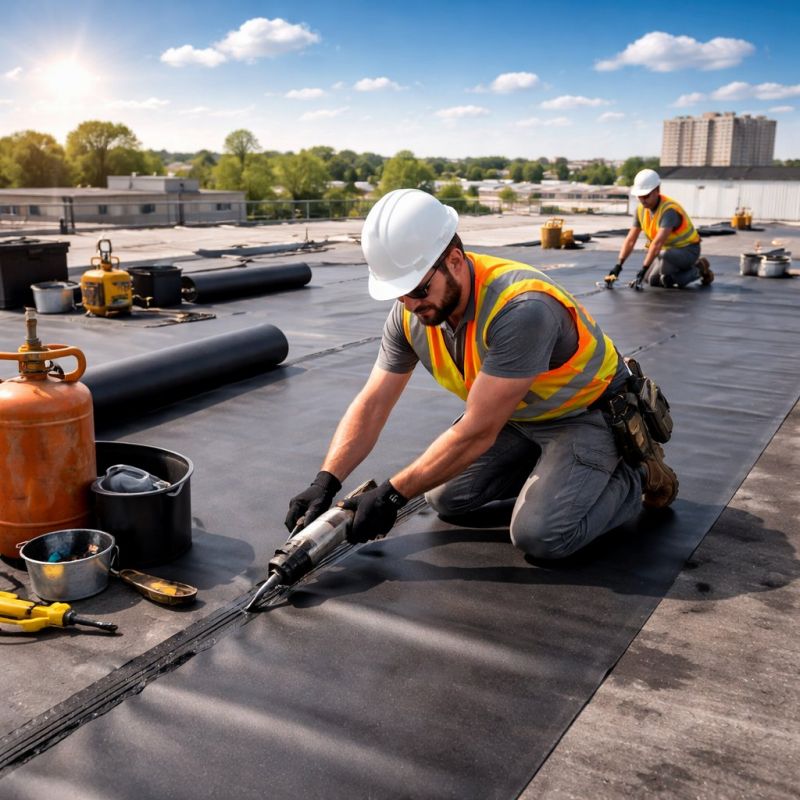 Epdm Roof Installation in Auburn, NH