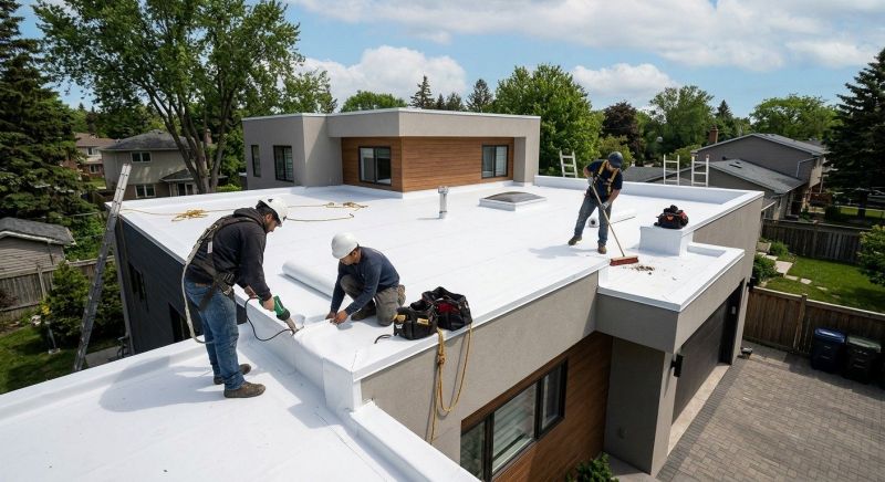 Flat Roof Installation in Epping, NH