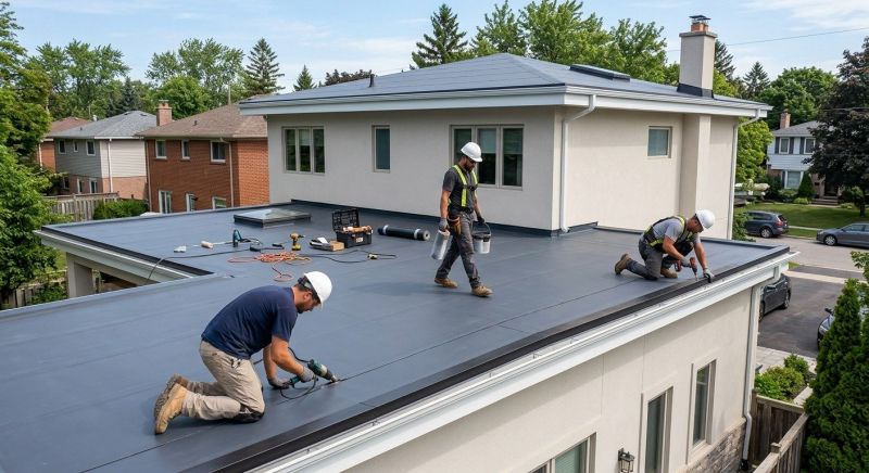 Flat Roof Installation in Rowley, MA