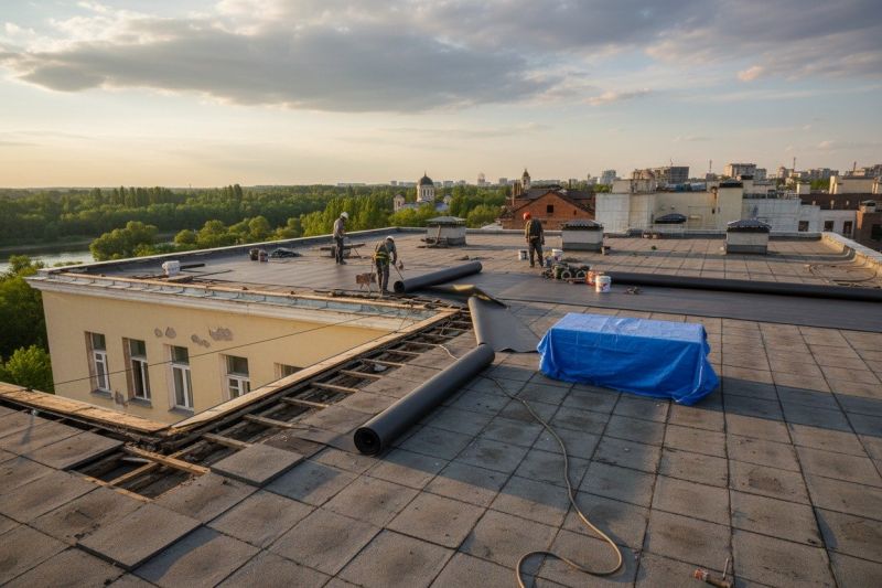 Single Ply Roof Replacement in Litchfield, NH