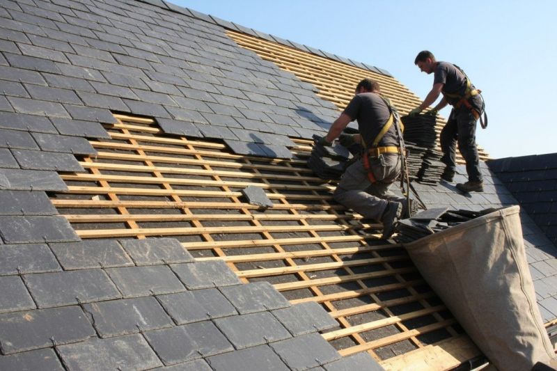 Slate Roof Replacement in Bow, NH