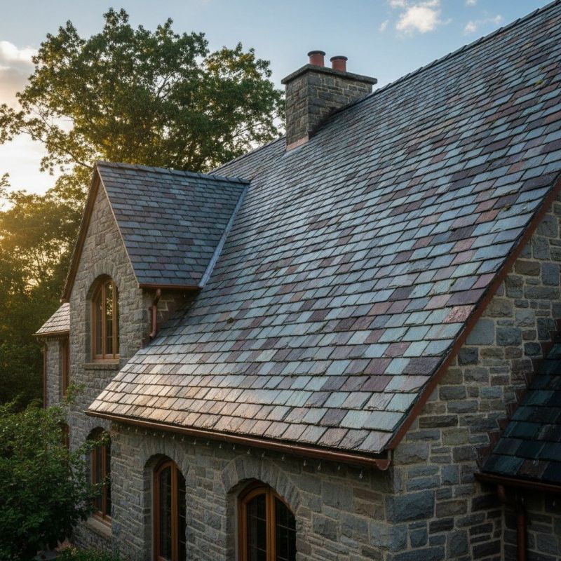 Slate Roof Replacement in Georgetown, MA