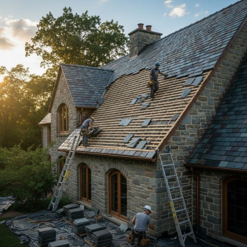 Slate Roof Replacement in South Berwick, ME