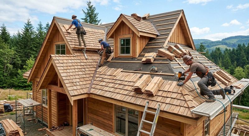 Wood Roofing Installation in Durham, NH