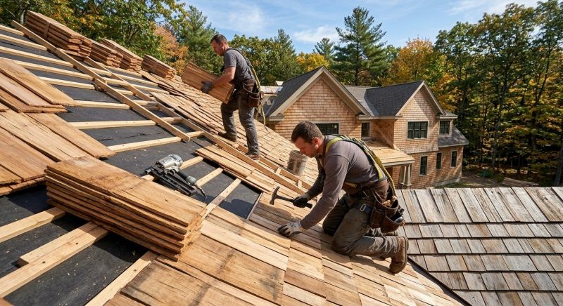 Wood Roofing Installation in Kittery, ME