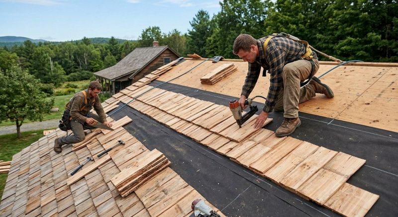 Wood Roofing Installation in Stratham, NH