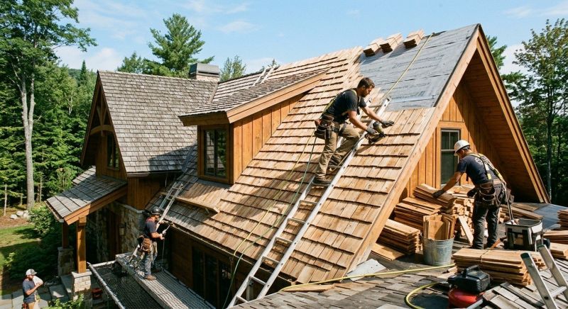 Wood Shake Roof Replacement in Eliot, ME