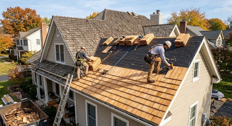 Wood Shake Roof Replacement in Exeter, NH